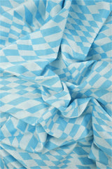 Double Knit Jacquard Checkered Stretch Fabric