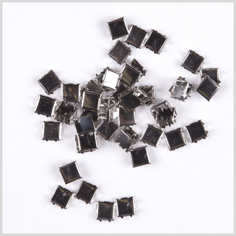 3/8" Silver Flat Naildheads