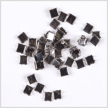 3/8" Silver Flat Naildheads