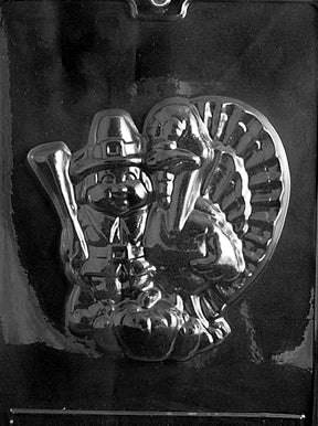 Pilgrim & Turkey Chocolate Mold - LPT025