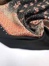 Printed Floral Wool Blend Twill