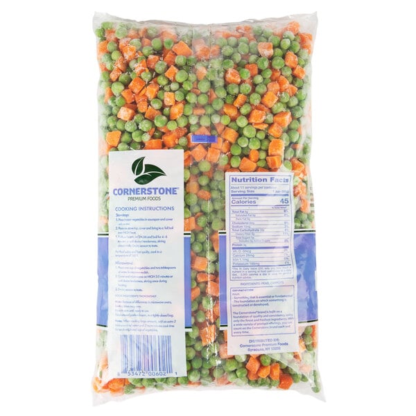 2.5 lb. Grade A Peas and Carrots - 12/Case