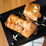 Orange Bakery Ready-to-Bake Almond Bear Claw 3.7 oz. - 72/Case