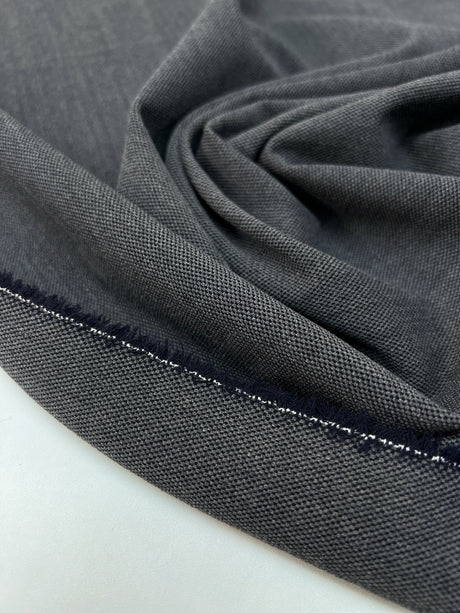 Italian Wool Tweed Gray Shades