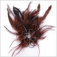 8" x 10" Brown Feather Brooch