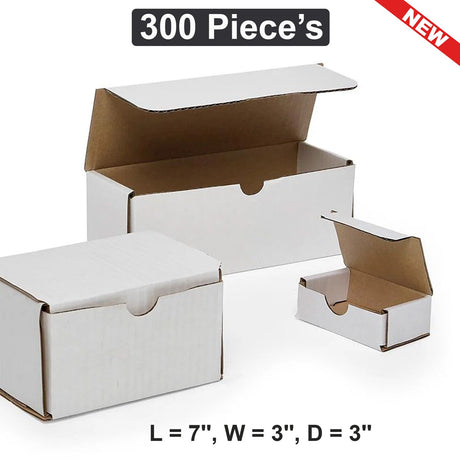 7" x 3" x 3" Mailer Boxes Perfect for Secure and Versatile Shipping Solutions