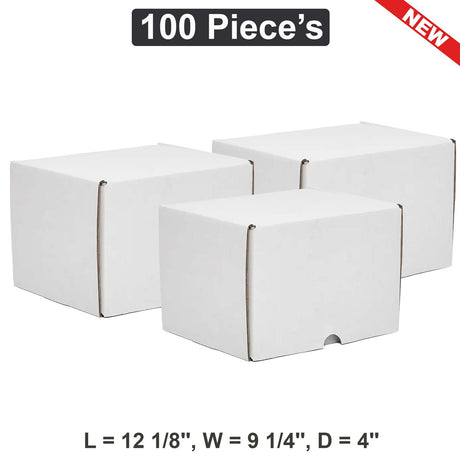Durable 12 1/8" x 9 1/4" x 4" Shipping Boxes for Safe Packaging