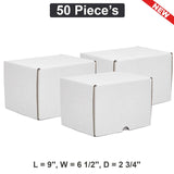 Secure 9" x 6 1/2" x 2 3/4" Packing Boxes for Compact Goods