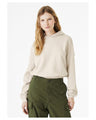 Bella + Canvas® Ladies Sponge Fleece Cinched Bottom Hooded Sweatshirt