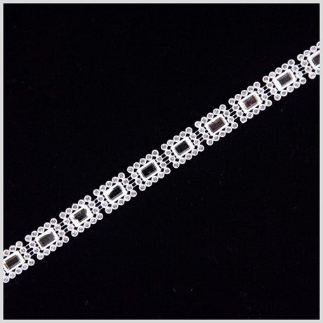2.2mm White/Crystal Plastic & Glass