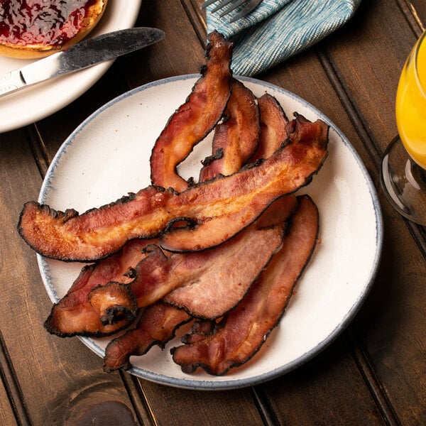 Kunzler 10-12 Count Thick Black Forest Hardwood Smoked Sliced Bacon 5 lb. - 2/Case