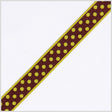 Pistachio/Brown French Jacquard Ribbon