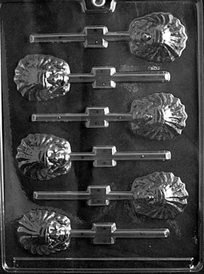 Indian Chief Lolly Chocolate Mold - LPT014