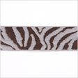 1/2" Brown/Silver French Jacquard Ribbon