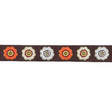 5/8" Orange/Brown French Jacquard Ribbon