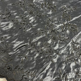 Beaded Bridal Lace Fabric on Satin