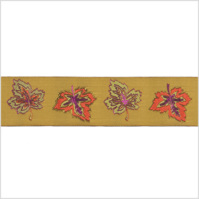 1.5" Gold French Jacquard Ribbon
