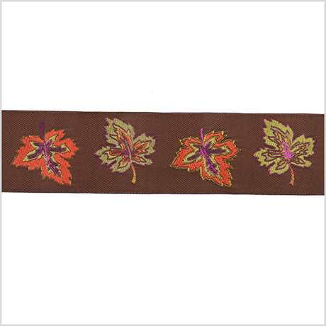 Brown French Jacquard Ribbon