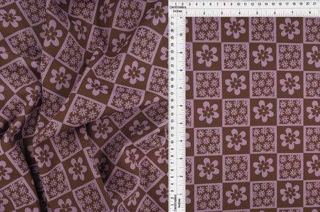 Double Knit Jacquard Floral Fabric