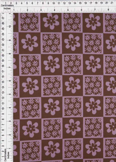 Double Knit Jacquard Floral Fabric