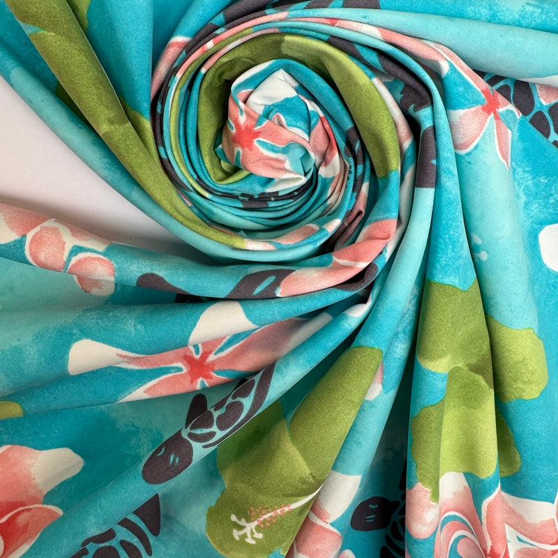 Polyester Woven Multicolour Printed Fabric