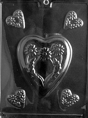 Heart & Rose Chocolate Mold