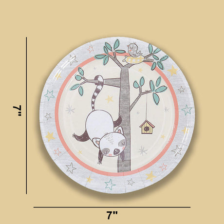 8 Ct. Little Panda & Friends Paper Dessert Plates