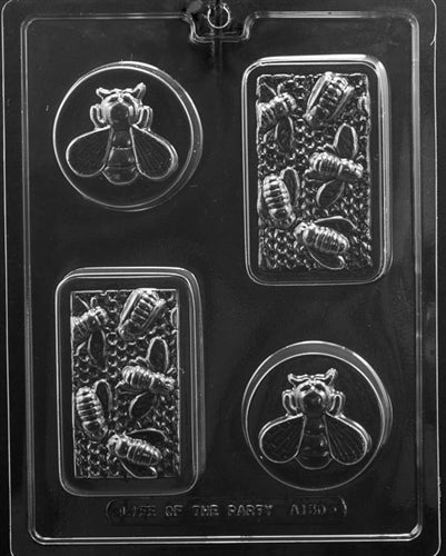 Honeybee/Comb Bar Chocolate/Soap Mold - LPA150