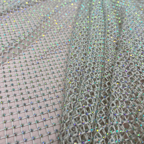 Diamond Fishnet 4-Way Stretch Fabric