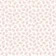 Cotton Print Flutter By White/Peach 44/45 Fabric
