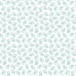 Cotton Print Flutter By White/Teal Fabric 44/45