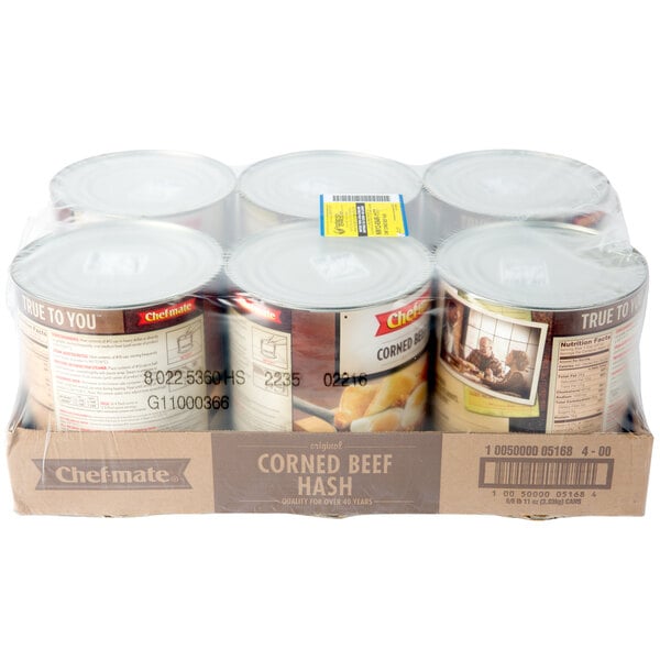 Chef-Mate #10 Can Corned Beef Hash - 6/Case