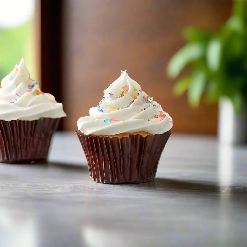 Mini Glassine Baking / Candy Cups, Brown Candy Cups