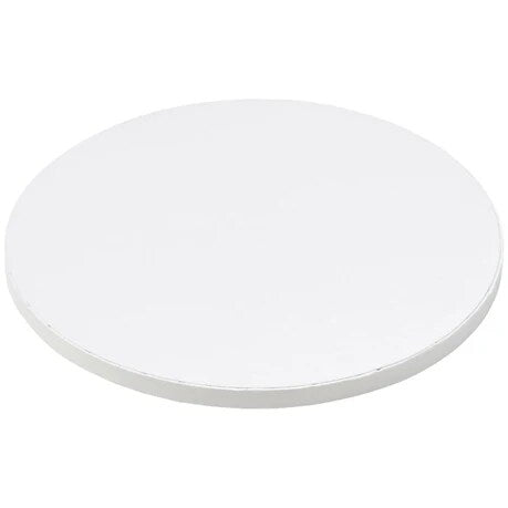 10" Round white Foil Cake Board Drum