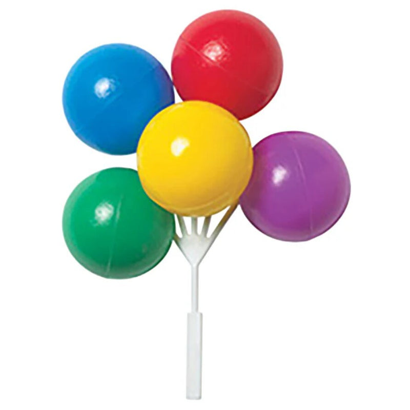 Primary Balloon Cluster Balloon Cluster Cake, Cupcake or Candy Toppers Circus 6 Pics Per Order