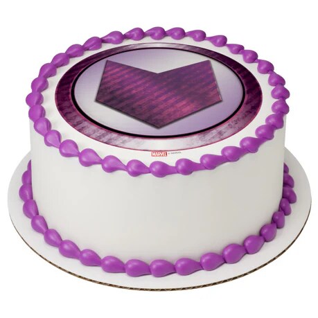 Marvel Avengers Hawkeye Icon Edible Cake Image PhotoCake