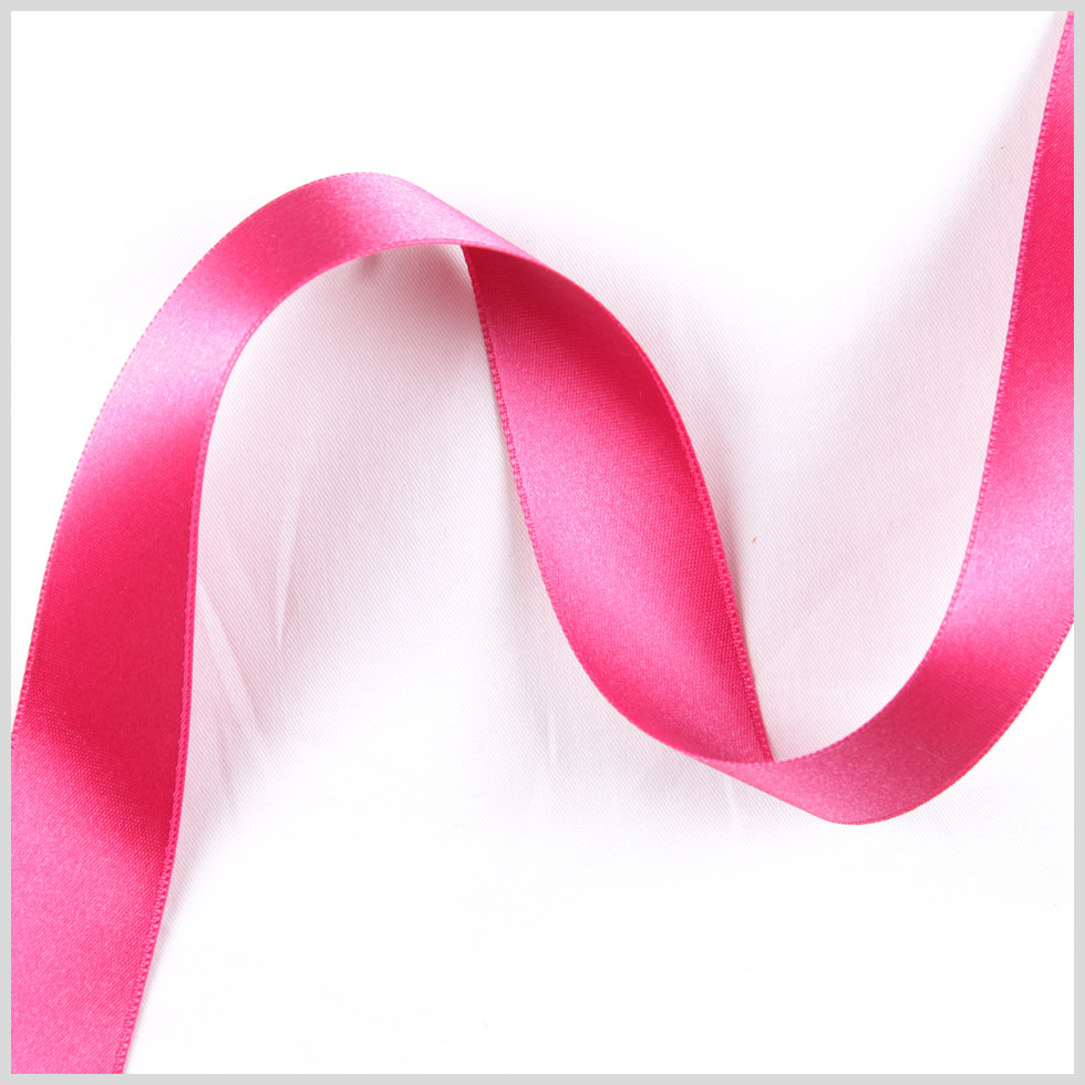 2.5" Hot Pink Double Face French Satin Ribbon
