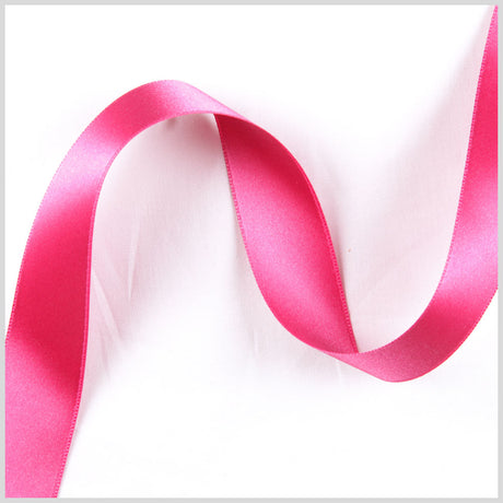 2.5" Hot Pink Double Face French Satin Ribbon