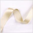 2.5" Pale Gold Double Face French Satin Ribbon