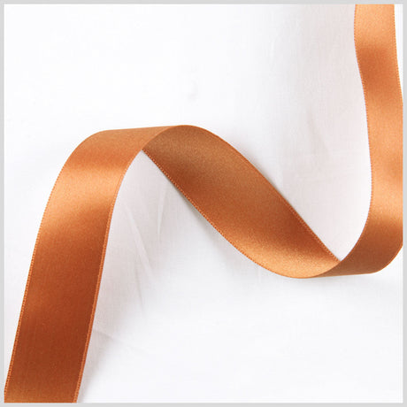 2.5" Pumpkin Double Face French Satin Ribbon