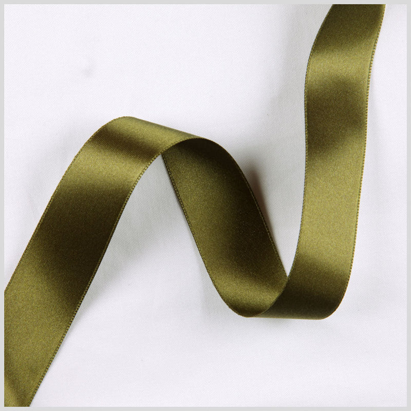 2.5" Sage Double Face French Satin Ribbon