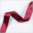 2.5" Burgundy Double Face French Satin Ribbon