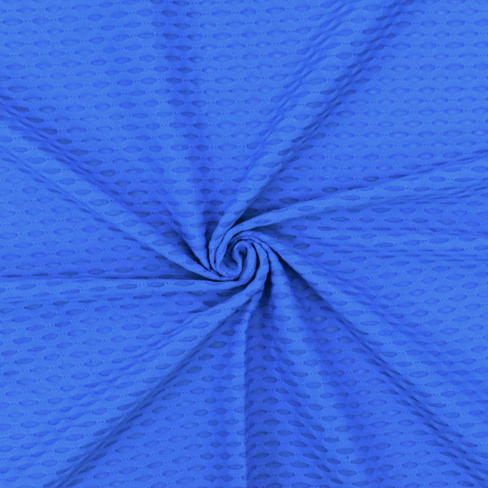 1 Yard Digital Blue 3D Mesh Stretch Yoga Activewear Fabric For Blouses And Dancewear 56 Inches Width