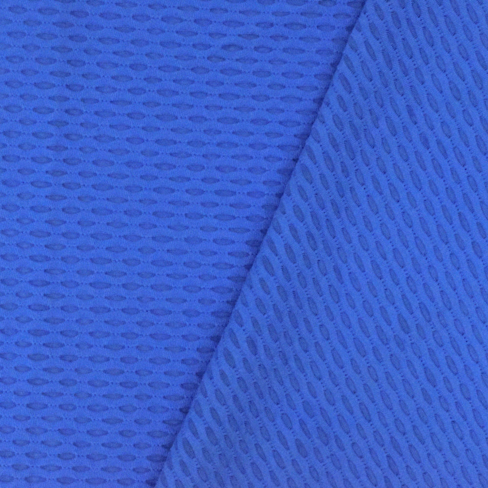 1 Yard Digital Blue 3D Mesh Stretch Yoga Activewear Fabric For Blouses And Dancewear 56 Inches Width