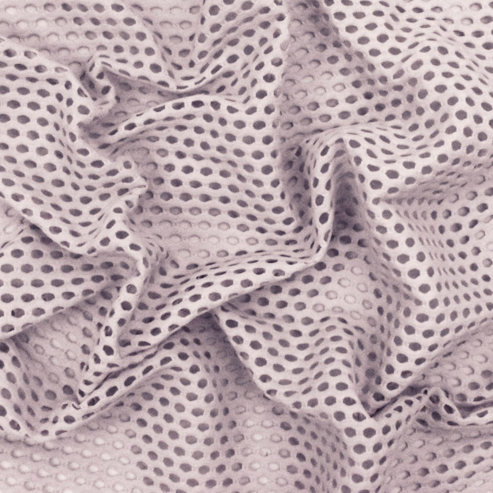 1 Yard Barely Purple Mesh Stretch Yoga Activewear Knit Fabric For Blouses And Dancewear 50 Inches Width