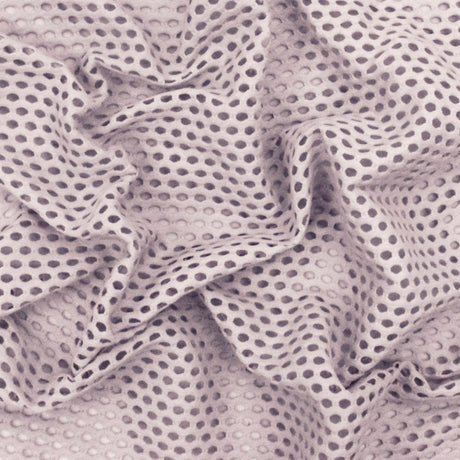 1 Yard Barely Purple Mesh Stretch Yoga Activewear Knit Fabric For Blouses And Dancewear 50 Inches Width