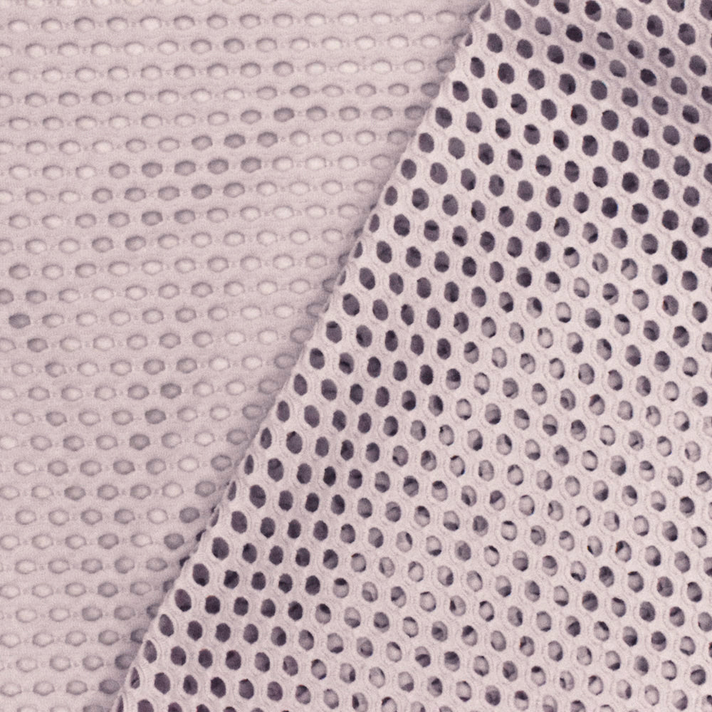 1 Yard Barely Purple Mesh Stretch Yoga Activewear Knit Fabric For Blouses And Dancewear 50 Inches Width
