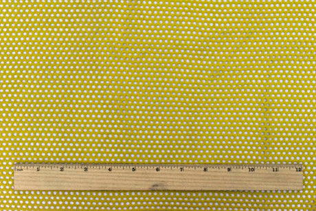 1 Yard Chartreuse Yellow Mesh Stretch Yoga Activewear Knit Fabric For Dancewear And Blouses 50 Inches Width