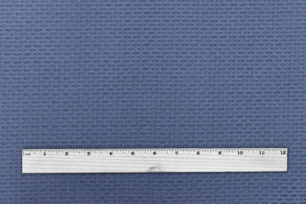 1 Yard Gloom Blue 3D Mesh Stretch Yoga Activewear Fabric For Blouses And Dancewear 56 Inches Width