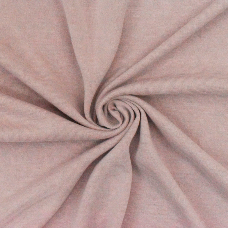 1 Yard Ice Rose Solid Stretch Brushed Jersey Knit Fabric For Blouses And Activewear 60 Inches Width